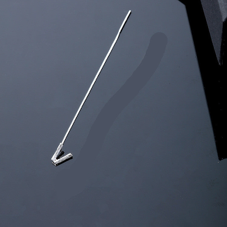 26-Letter Drop Earrings in 925 Sterling Silver – Minimalist Jewelry for Women