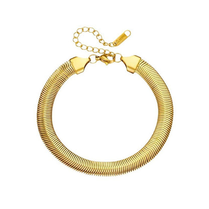 Minimalist 8mm Titanium Steel Bracelet for Women – Elegant Everyday Jewelry