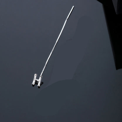 26-Letter Drop Earrings in 925 Sterling Silver – Minimalist Jewelry for Women