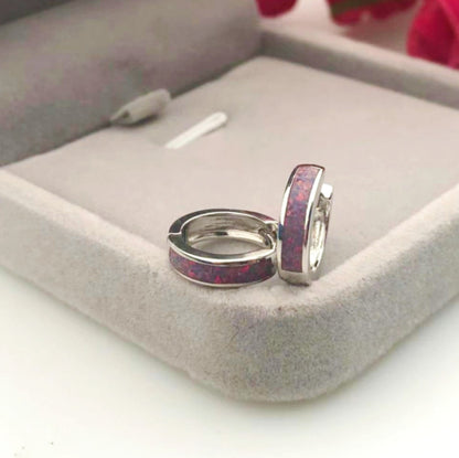 Small Platinum-Plated Hoop Earrings for Women – Minimalist Jewelry