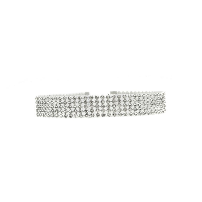 Full Crystal Rhinestone Choker Necklace for Women – Elegant Wedding Jewelry