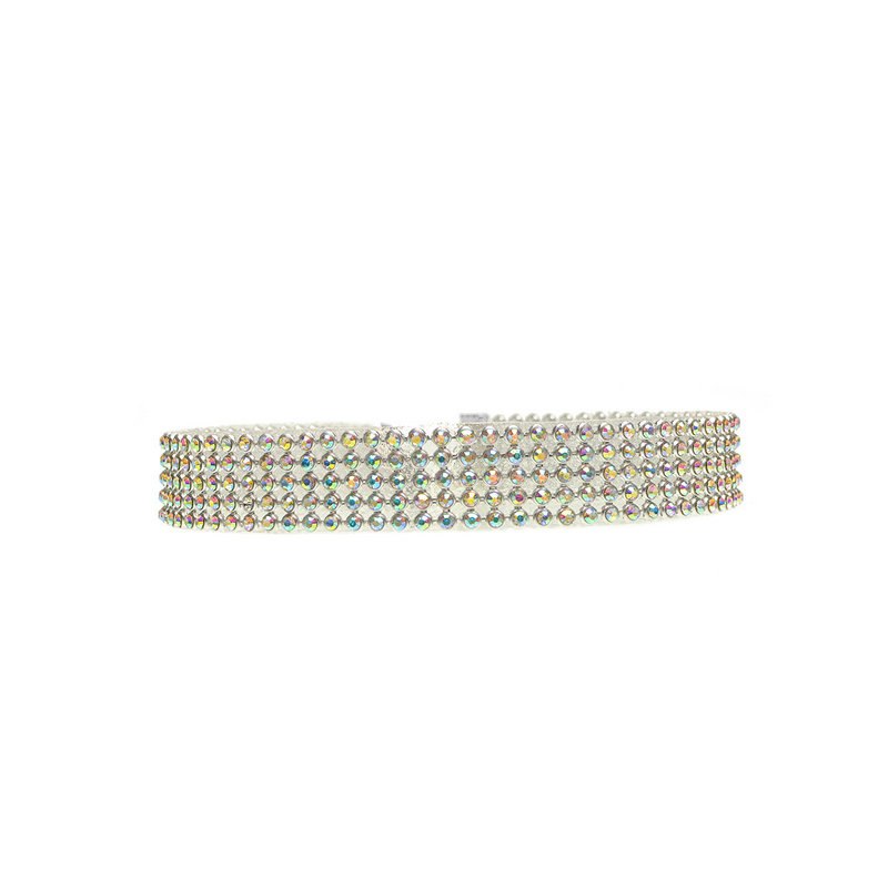 Full Crystal Rhinestone Choker Necklace for Women – Elegant Wedding Jewelry
