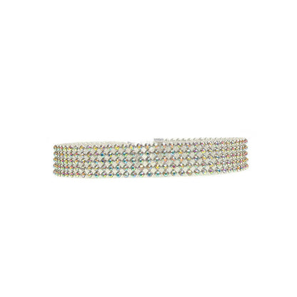 Full Crystal Rhinestone Choker Necklace for Women – Elegant Wedding Jewelry