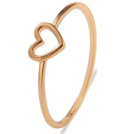 Hollow Heart Ring for Women – Couple Wedding Jewelry