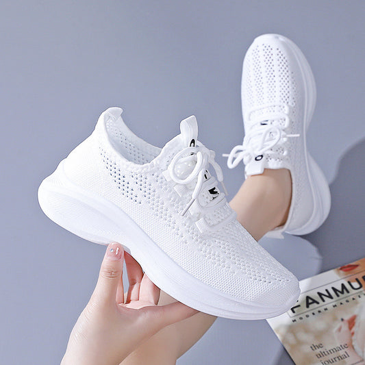 Womens Mesh Sneakers, Summer New Style, Korean-style Casual