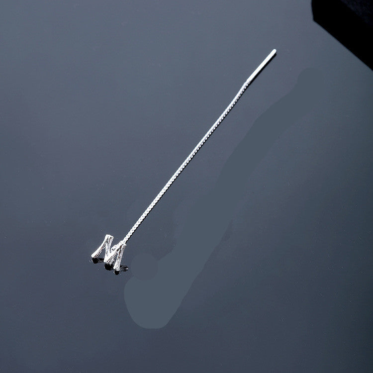 26-Letter Drop Earrings in 925 Sterling Silver – Minimalist Jewelry for Women