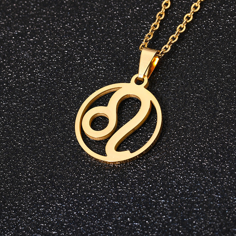 12 Zodiac Sign Pendant Necklace for Women – Gold Plated Horoscope Jewelry