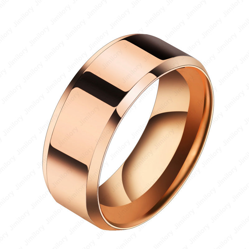 Personality Stainless Steel Couple Rings – Niche Rings for Men & Women