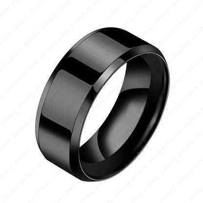 Personality Stainless Steel Couple Rings – Niche Rings for Men & Women