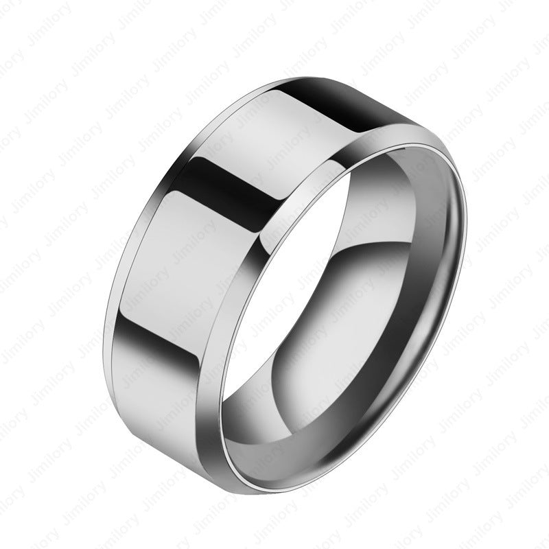 Personality Stainless Steel Couple Rings – Niche Rings for Men & Women