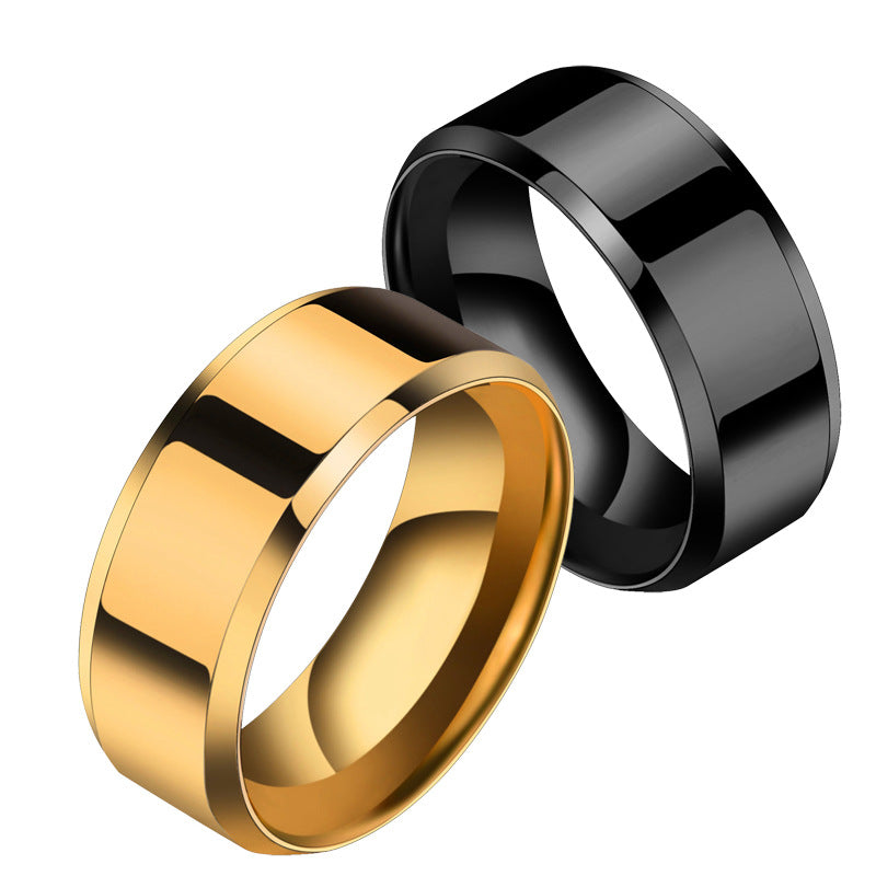 Personality Stainless Steel Couple Rings – Niche Rings for Men & Women