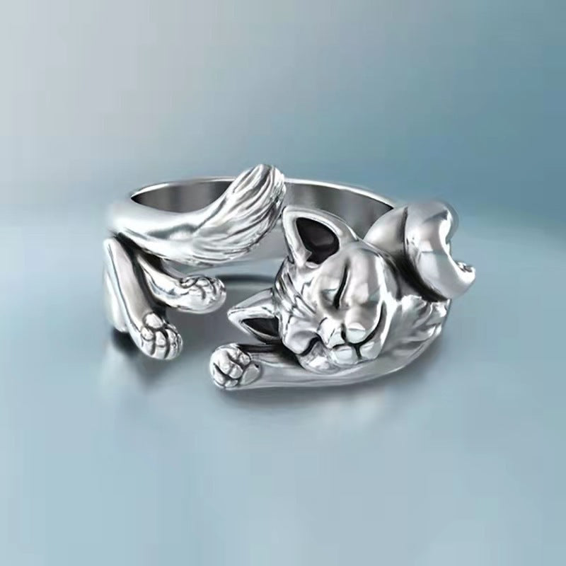 3D Rose Shaped Ring – Vintage Flower Fashion Jewelry for Women