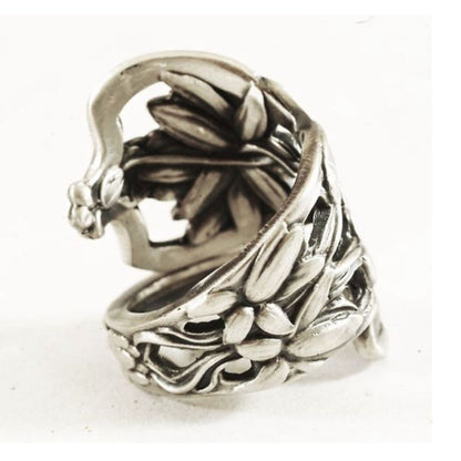 3D Rose Shaped Ring – Vintage Flower Fashion Jewelry for Women