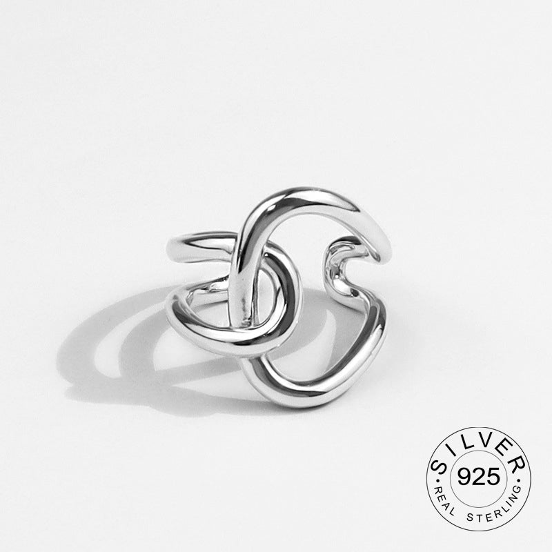 925 Sterling Silver Engagement Ring for Women – Vintage Gold‑Tone Statement Jewelry