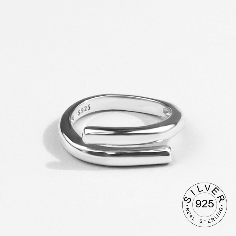 925 Sterling Silver Engagement Ring for Women – Vintage Gold‑Tone Statement Jewelry