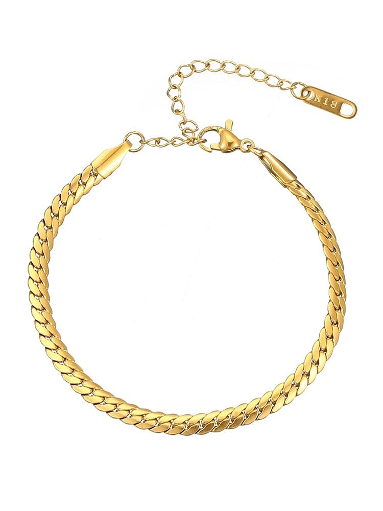 Cuban Link Bracelet for Women – Simple Fade-Resistant Jewelry