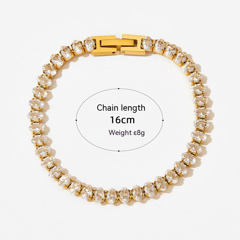 French Vintage Stainless Steel Bracelet for Women – Elegant Retro Jewelry