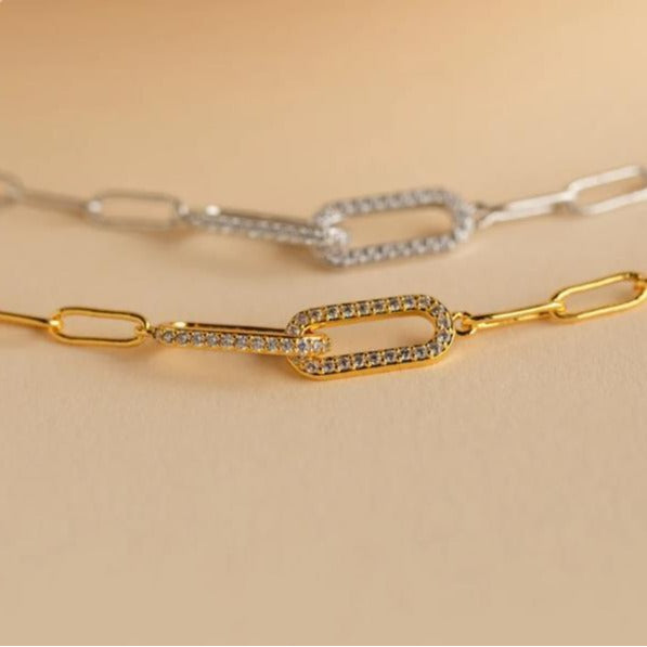 Zircon-Inlaid Copper Infinity Symbol Bracelet for Women – Elegant Jewelry