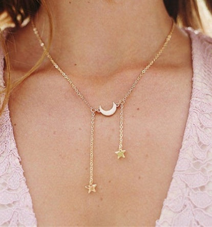 Multilayer Evil Eye Pendant Necklace for Women – Crystal Star & Water Drop Charm