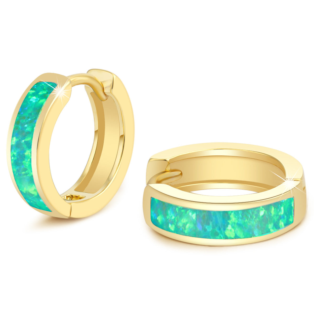 Small Platinum-Plated Hoop Earrings for Women – Minimalist Jewelry