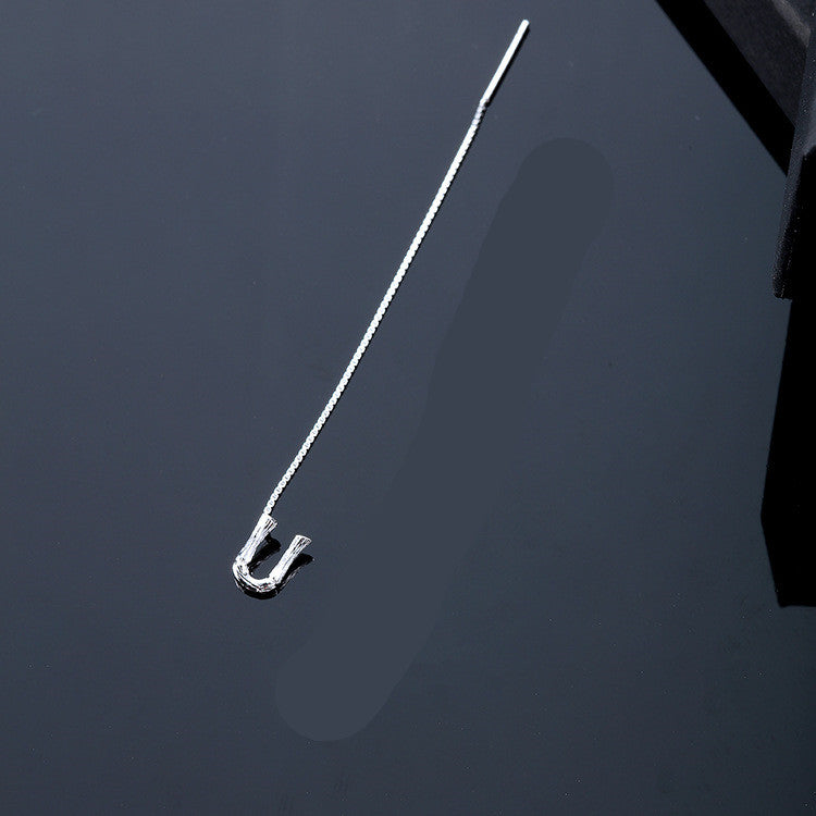 26-Letter Drop Earrings in 925 Sterling Silver – Minimalist Jewelry for Women