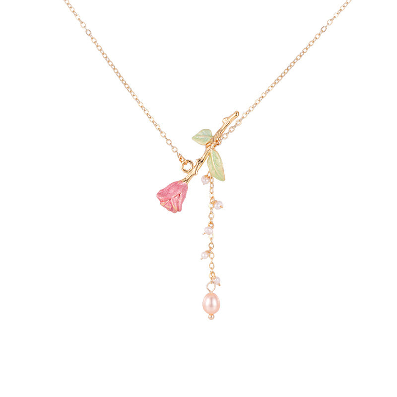 Women’s Vintage French Necklace – Chic Collarbone Jewellery Gift