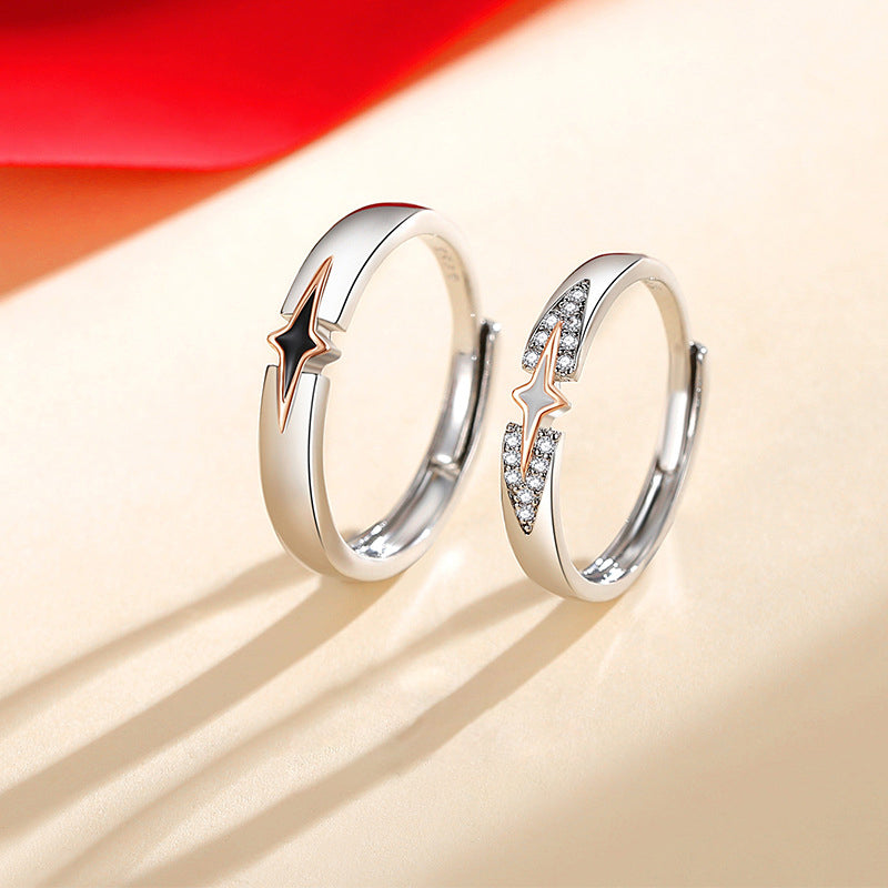 Matching Couple Rings for Him & Her – Romantic Jewelry Gift Set