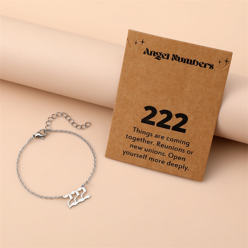 Angel Engraved Stainless Steel Bracelet for Women – Creative Spiritual Jewelry