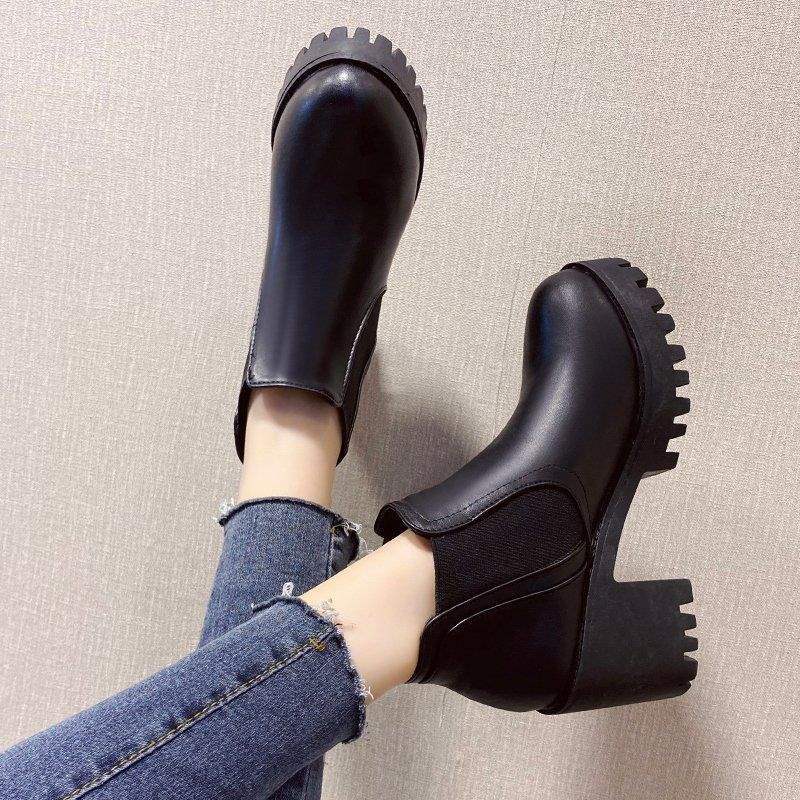 Chunky-heeled Ankle Boots For Women