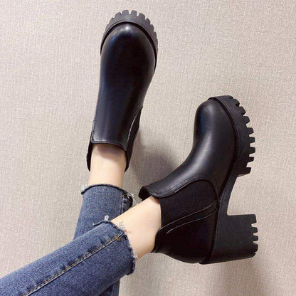 Chunky-heeled Ankle Boots For Women