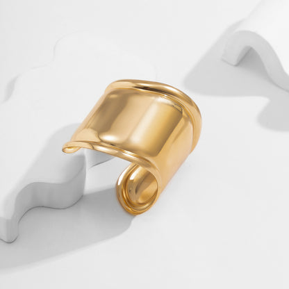 Retro Geometric Textured Metal Bracelet for Women – Unique Statement Jewelry