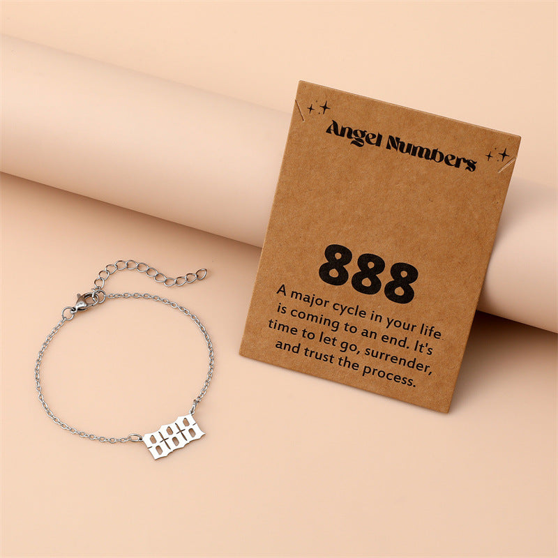 Angel Engraved Stainless Steel Bracelet for Women – Creative Spiritual Jewelry