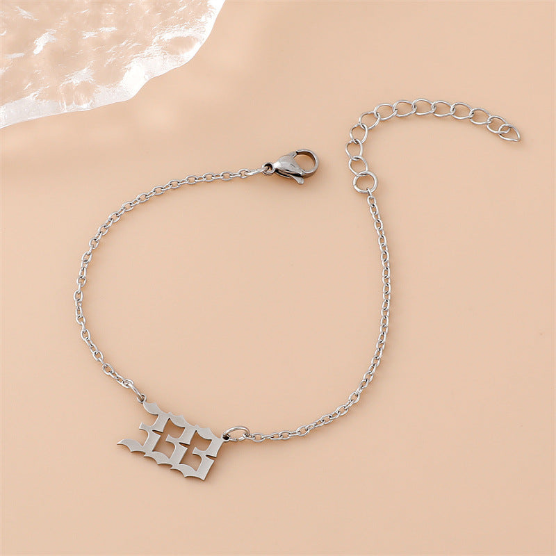 Angel Engraved Stainless Steel Bracelet for Women – Creative Spiritual Jewelry