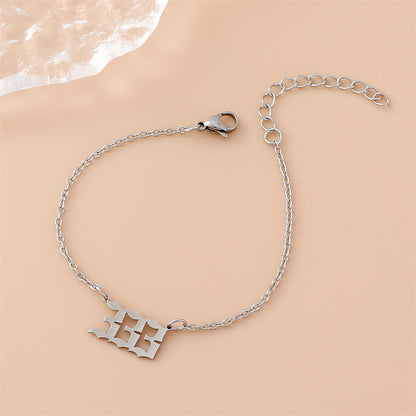 Angel Engraved Stainless Steel Bracelet for Women – Creative Spiritual Jewelry