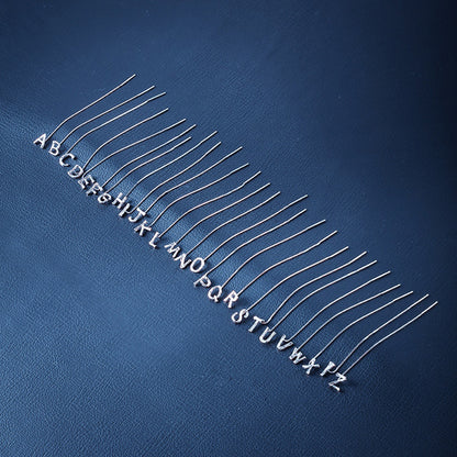 26-Letter Drop Earrings in 925 Sterling Silver – Minimalist Jewelry for Women