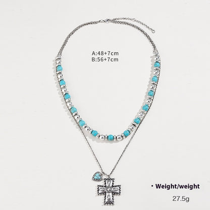 Semi-Precious Stone Beaded Twin Earrings for Women – Minimalist Jewelry