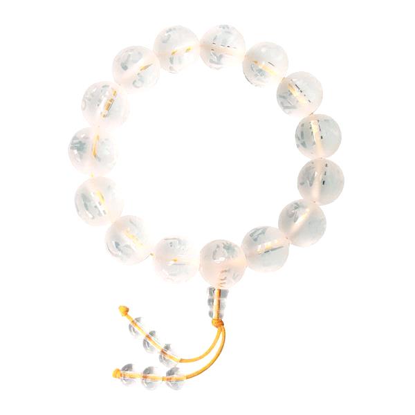 Natural White Crystal Healing Bracelet – Unisex Energy Stone Beaded Jewelry