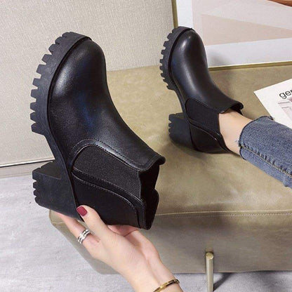 Chunky-heeled Ankle Boots For Women