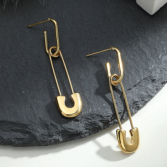 Vintage Stainless Steel Earrings for Women – Unique Minimalist Jewelry
