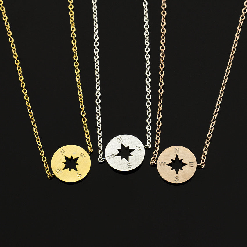 Compass Bracelet for Women – Stainless Steel Chain, Symbol of Direction & Strength