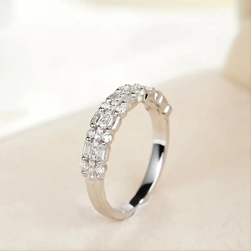 Multilayer Full Finger Ring – Three‑Layer Fine Circle Line Jewelry for Women