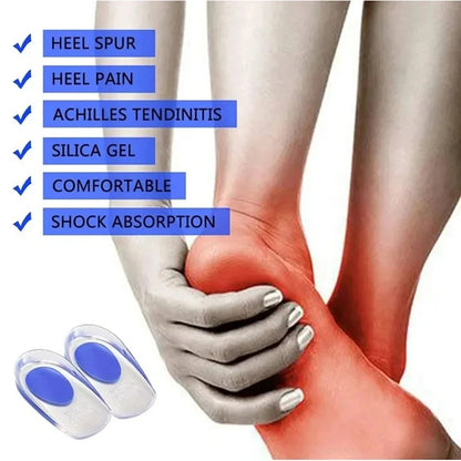 1pair Soft Silicone Gel Lnsoles Men Women