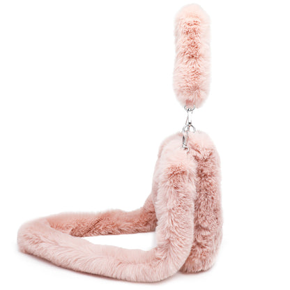 Fluffy Plush Shoulder Bag – Cozy Autumn & Winter Tote for Women