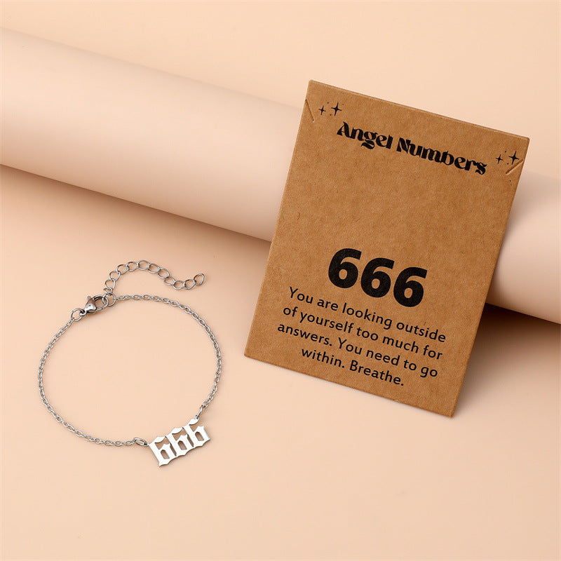 Angel Engraved Stainless Steel Bracelet for Women – Creative Spiritual Jewelry