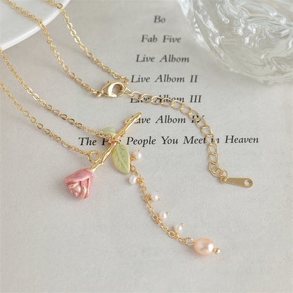 Women’s Vintage French Necklace – Chic Collarbone Jewellery Gift