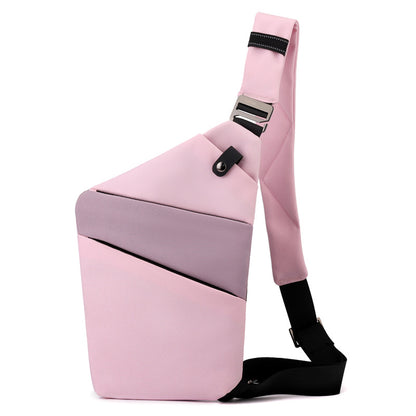 Canvas Chest Bags For Men And Women Across One Shoulder