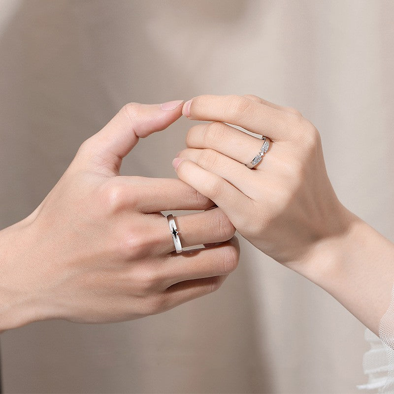 Matching Couple Rings for Him & Her – Romantic Jewelry Gift Set