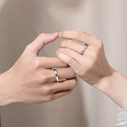 Matching Couple Rings for Him & Her – Romantic Jewelry Gift Set