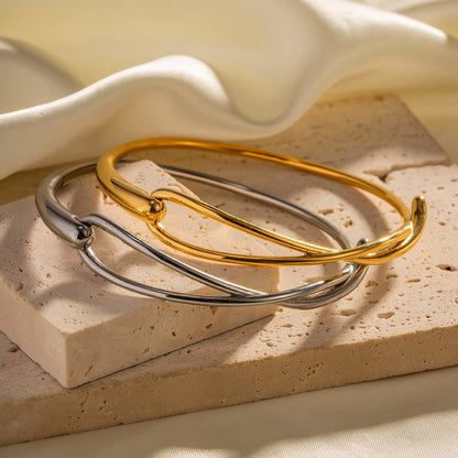 Minimalist Stainless Steel Bracelet for Women – Modern INS Style Jewelry