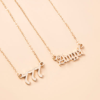 Gold Multi-Layer Angel Number Necklace for Women – 444 & 777 Pendant Chain